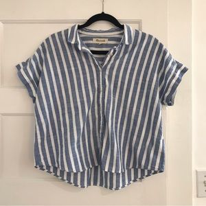 Madewell Blue Button Down Shirt. Size large.